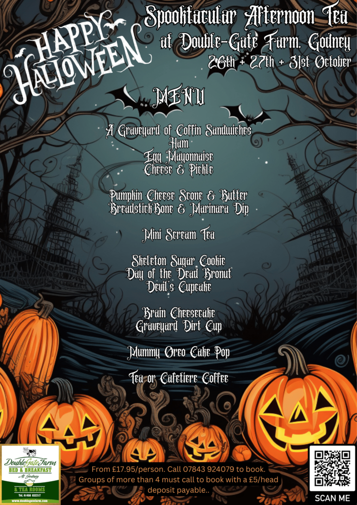 Our spooky Hallowe'en afternoon tea menu. Are you brave enough?