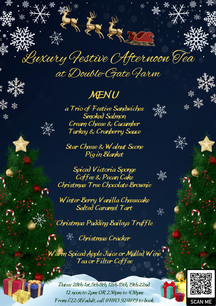 Luxury Festive Christmas Afternoon Tea Menu