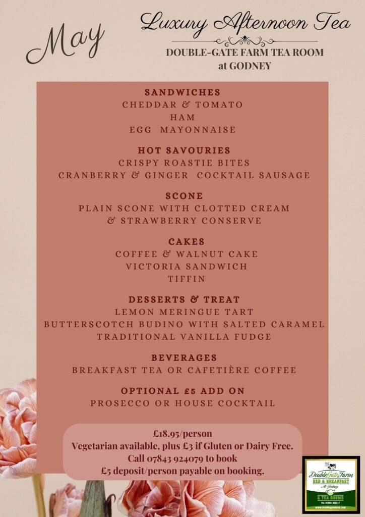 2025 May Luxury Afternoon Tea Menu