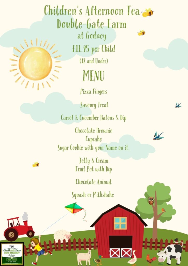 Luxury Children's Afternoon Tea Menu