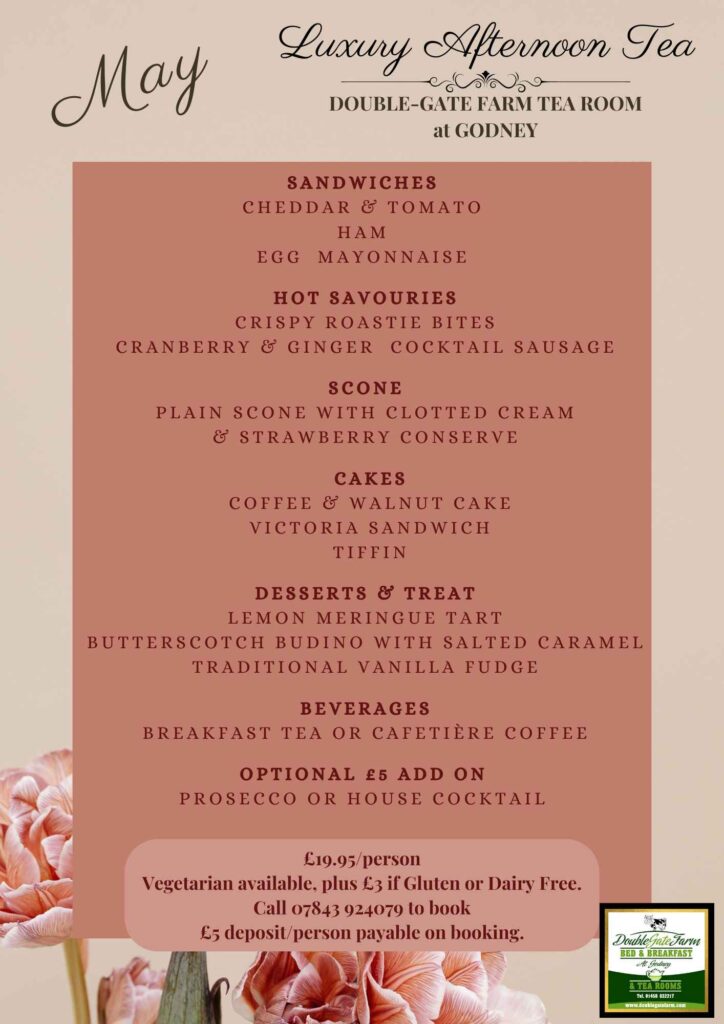 Luxury Afternoon Tea for the Month of May