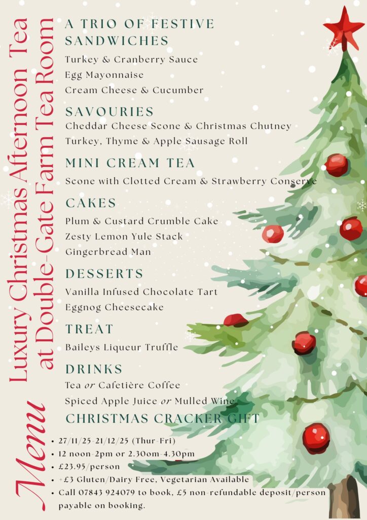 2025 Luxury Christmas Afternoon Tea Menu