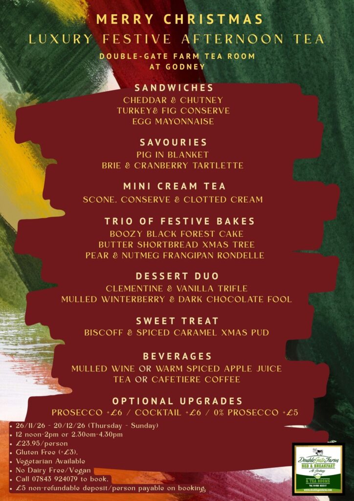 2026 Festive Afternoon Tea Menu